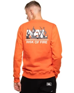 BLUZA BEZ KAPTURA RISK ORANGE