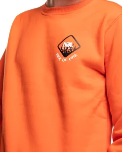 BLUZA BEZ KAPTURA RISK ORANGE