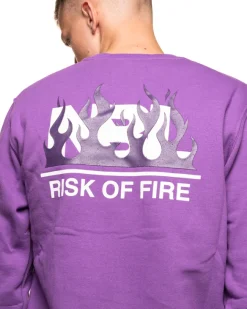 BLUZA BEZ KAPTURA RISK VIOLET