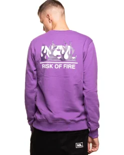 BLUZA BEZ KAPTURA RISK VIOLET