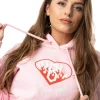 BLUZA Z KAPTUREM DAMSKA RISK PINK