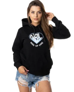 BLUZA Z KAPTUREM DAMSKA RISK BLACK