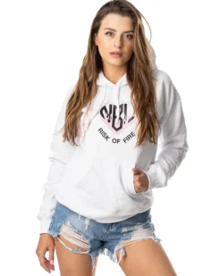 BLUZA Z KAPTUREM DAMSKA RISK WHITE