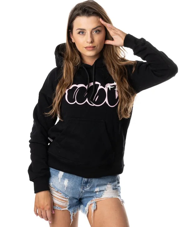 BLUZA Z KAPTUREM DAMSKA SWEET BLACK