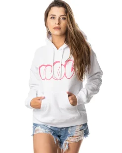BLUZA Z KAPTUREM DAMSKA SWEET WHITE