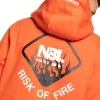 BLUZA Z KAPTUREM RISK ORANGE