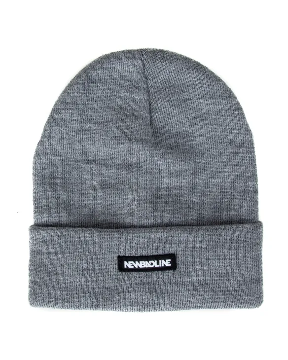 CZAPKA ZIMOWA LOGO GREY
