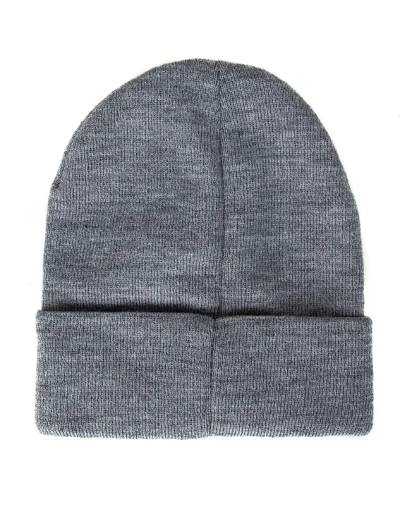 CZAPKA ZIMOWA LOGO GREY