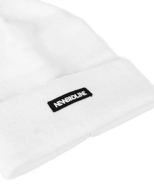 CZAPKA ZIMOWA LOGO WHITE
