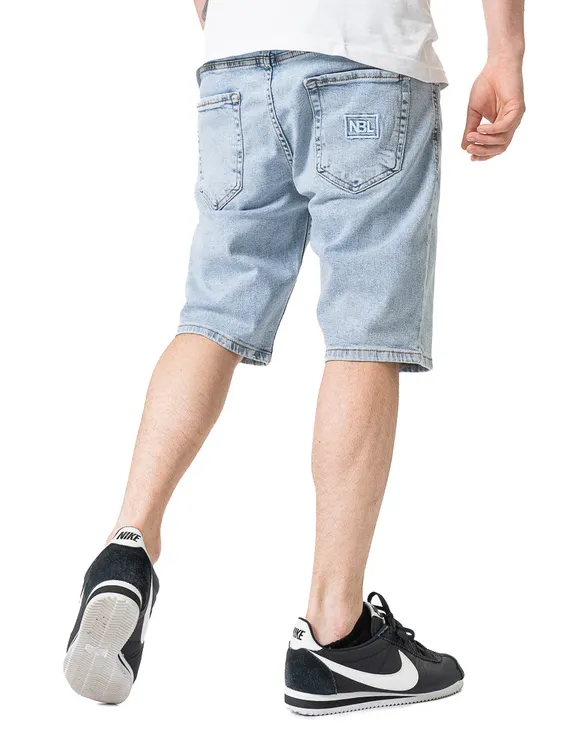 Krótkie Spodenki Jeans Icon Light Blue