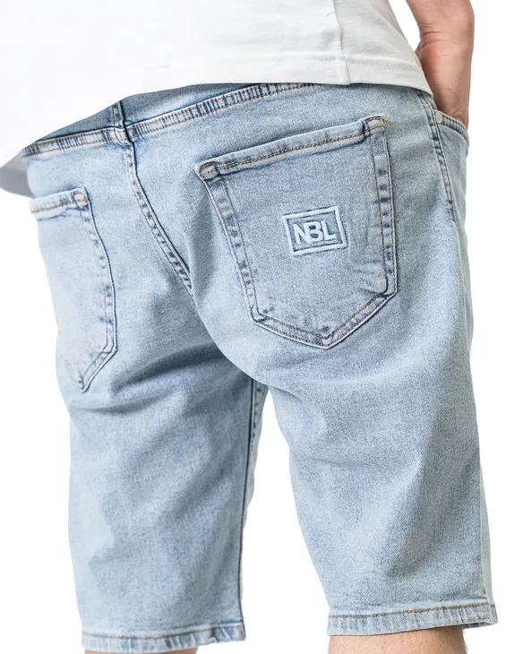 Krótkie Spodenki Jeans Icon Light Blue