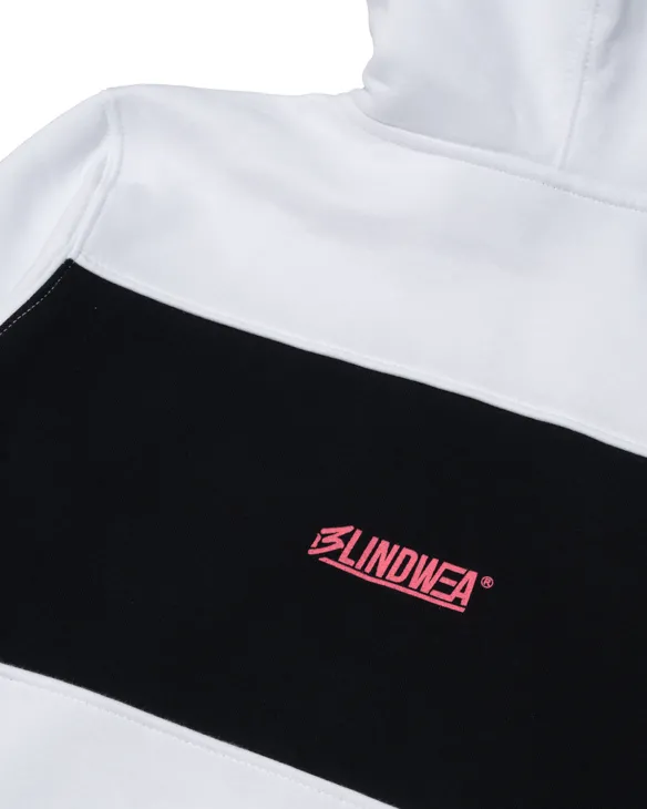 NBL X BLIND WEAR BLUZA Z KAPTUREM BWEA WHITE-BLACK