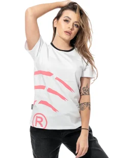 NBL X BLIND WEAR T-SHIRT DAMSKI WIFI WHITE-RASPBERRY