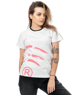 NBL X BLIND WEAR T-SHIRT DAMSKI WIFI WHITE-RASPBERRY