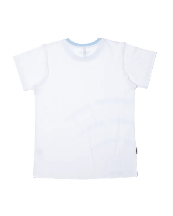 NBL X BLIND WEAR T-SHIRT DAMSKI WIFI WHITE-LIGHT BLUE