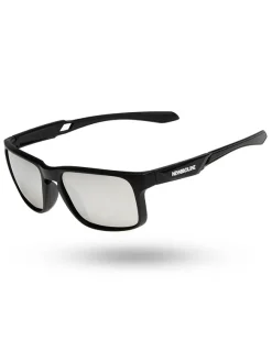 OKULARY ACE POLARIZED BLACK MAT SILVER MIRROR 01-132
