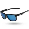 OKULARY ACE POLARIZED BLACK MAT BLUE MIRROR 01-134