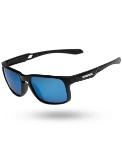 OKULARY ACE POLARIZED BLACK MAT BLUE MIRROR 01-134