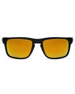 OKULARY ACE POLARIZED BLACK MAT RED MIRROR 01-135