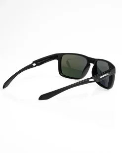 OKULARY ACE POLARIZED BLACK MAT RED MIRROR 01-135