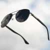 OKULARY AVIATOR POLARIZED BLACK GRAPHITE METAL 01-137