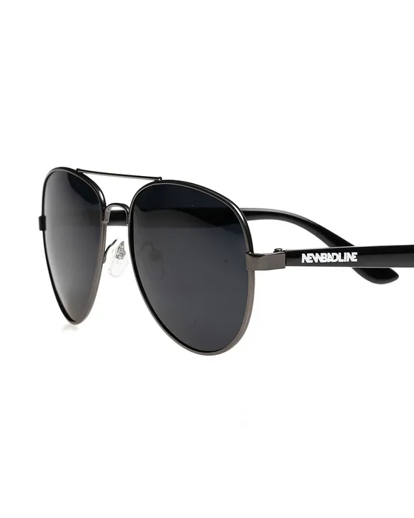 OKULARY AVIATOR POLARIZED BLACK GRAPHITE METAL 01-137