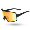 OKULARY BOLD BLACK RUBBER RED MIRROR 01-85