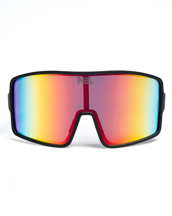 OKULARY BOLD BLACK RUBBER RED MIRROR 01-85