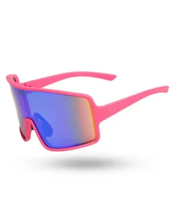 OKULARY BOLD PINK RUBBER GREEN MIRROR 01-90