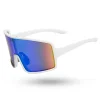 OKULARY BOLD WHITE RUBBER GREEN MIRROR 01-86