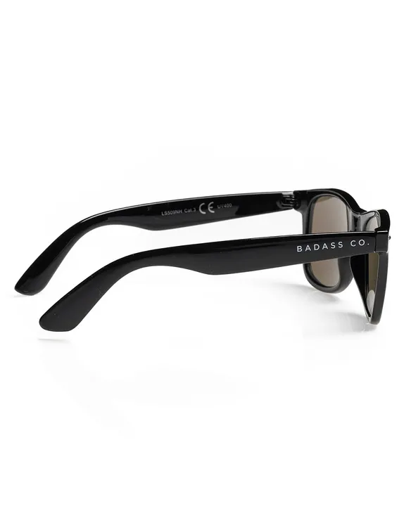 OKULARY CLASSIC BLACK FLASH GREEN MIRROR 01-18