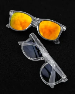 OKULARY CLASSIC CLEAR FLASH YELLOW MIRROR 01-16