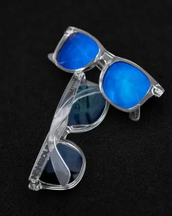 OKULARY CLASSIC CLEAR FLASH BLUE MIRROR 01-17