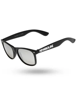 OKULARY CLASSIC POLARIZED BLACK MAT SILVER MIRROR 01-144