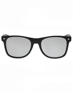 OKULARY CLASSIC POLARIZED BLACK MAT SILVER MIRROR 01-144