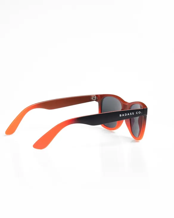 OKULARY CLASSIC TONAL BLACK / ORANGE MAT RED MIRROR 01-09