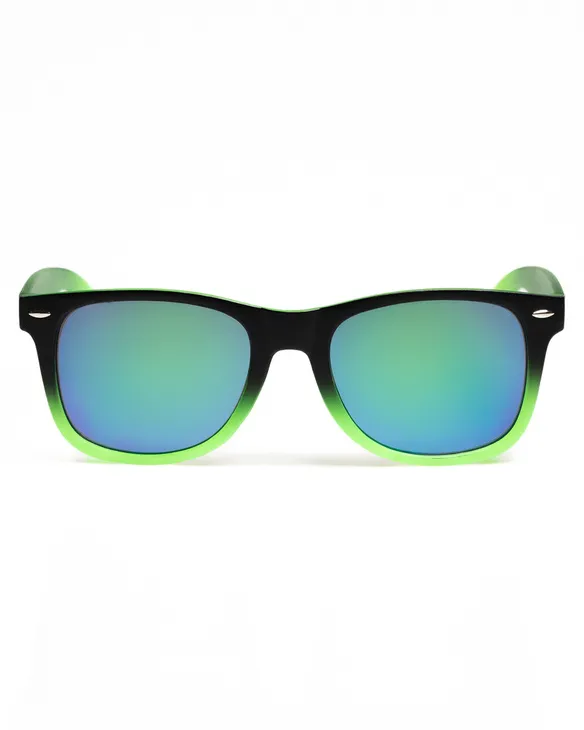 OKULARY CLASSIC TONAL BLACK / GREEN MAT GREEN MIRROR 01-07