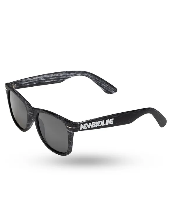 OKULARY CLASSIC WOOD II BLACK / WHITE MAT BLACK 01-45