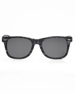 OKULARY CLASSIC WOOD II BLACK / WHITE MAT BLACK 01-45