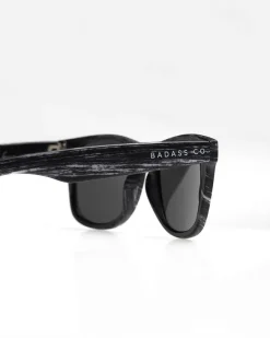 OKULARY CLASSIC WOOD II BLACK / WHITE MAT BLACK 01-45