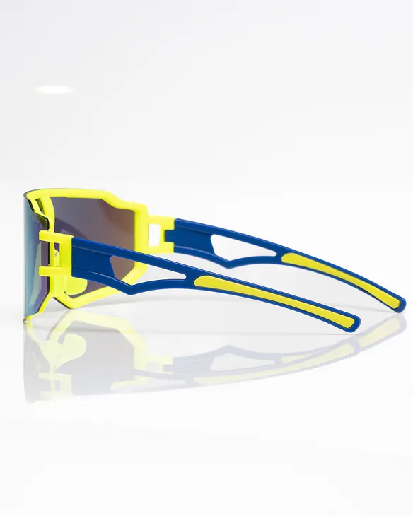 OKULARY DUSK NEON / BLUE MAT YELLOW MIRROR 01-109