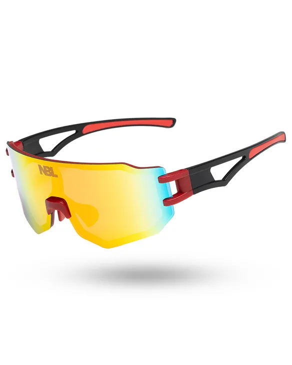 OKULARY DUSK RED / BLACK MAT RED MIRROR 01-105