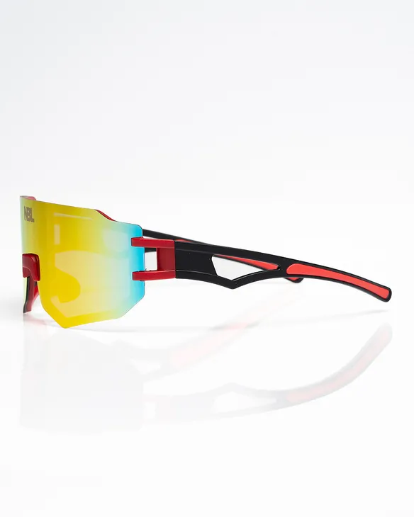 OKULARY DUSK RED / BLACK MAT RED MIRROR 01-105
