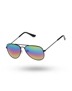 OKULARY DZIECIĘCE SLIDE BLACK FLASH RAINBOW 00-558