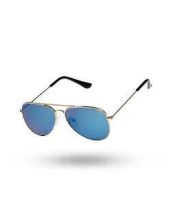 OKULARY DZIECIĘCE SLIDE GOLD FLASH BLUE 00-553