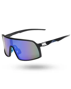 OKULARY GLIDE BLACK MAT NAVY MIRROR 01-102