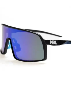 OKULARY GLIDE BLACK MAT NAVY MIRROR 01-102