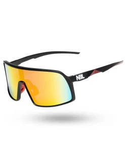 OKULARY GLIDE BLACK MAT RED MIRROR 01-97