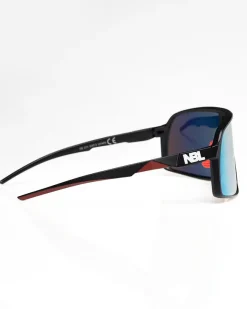 OKULARY GLIDE BLACK MAT RED MIRROR 01-97