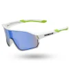 OKULARY GLIMPSE WHITE MAT GREEN MIRROR 01-92